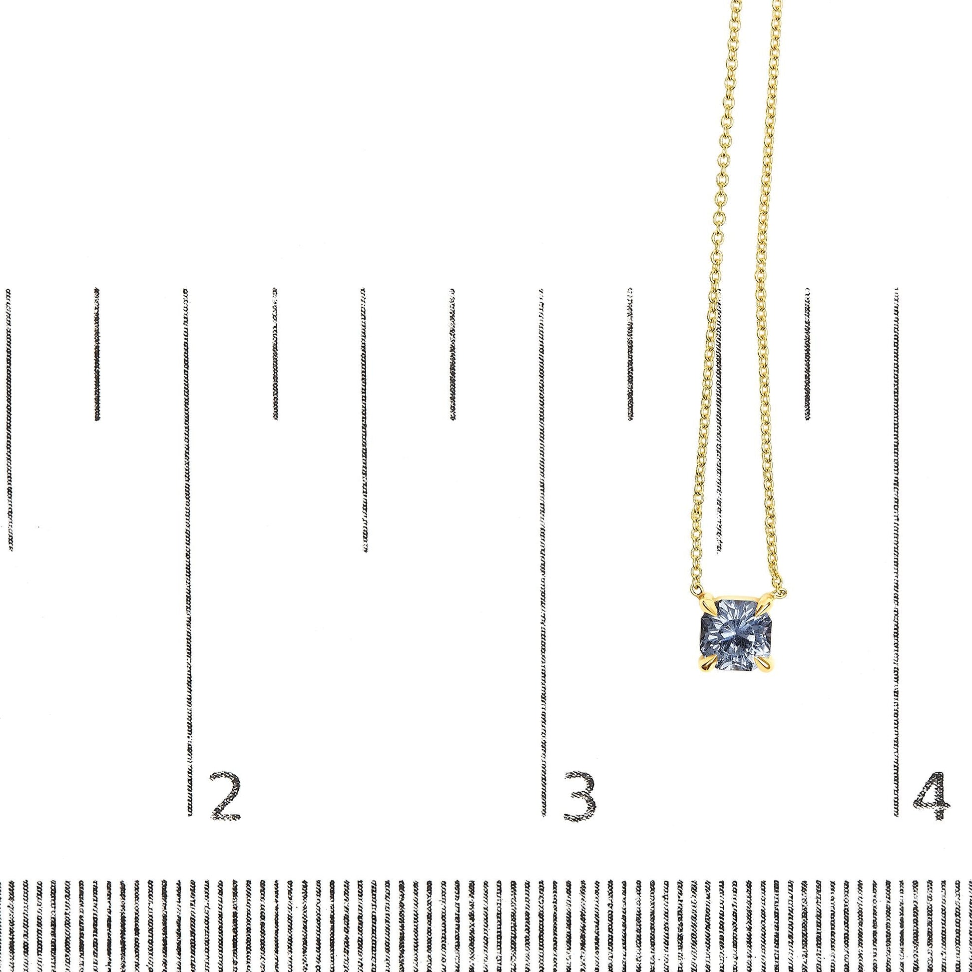 14k Yellow Gold 4/5 Cttw Natural Cushion Cut Blue Sapphire Solitaire Pendant Necklace - 15-16 Inches Adjustable-4