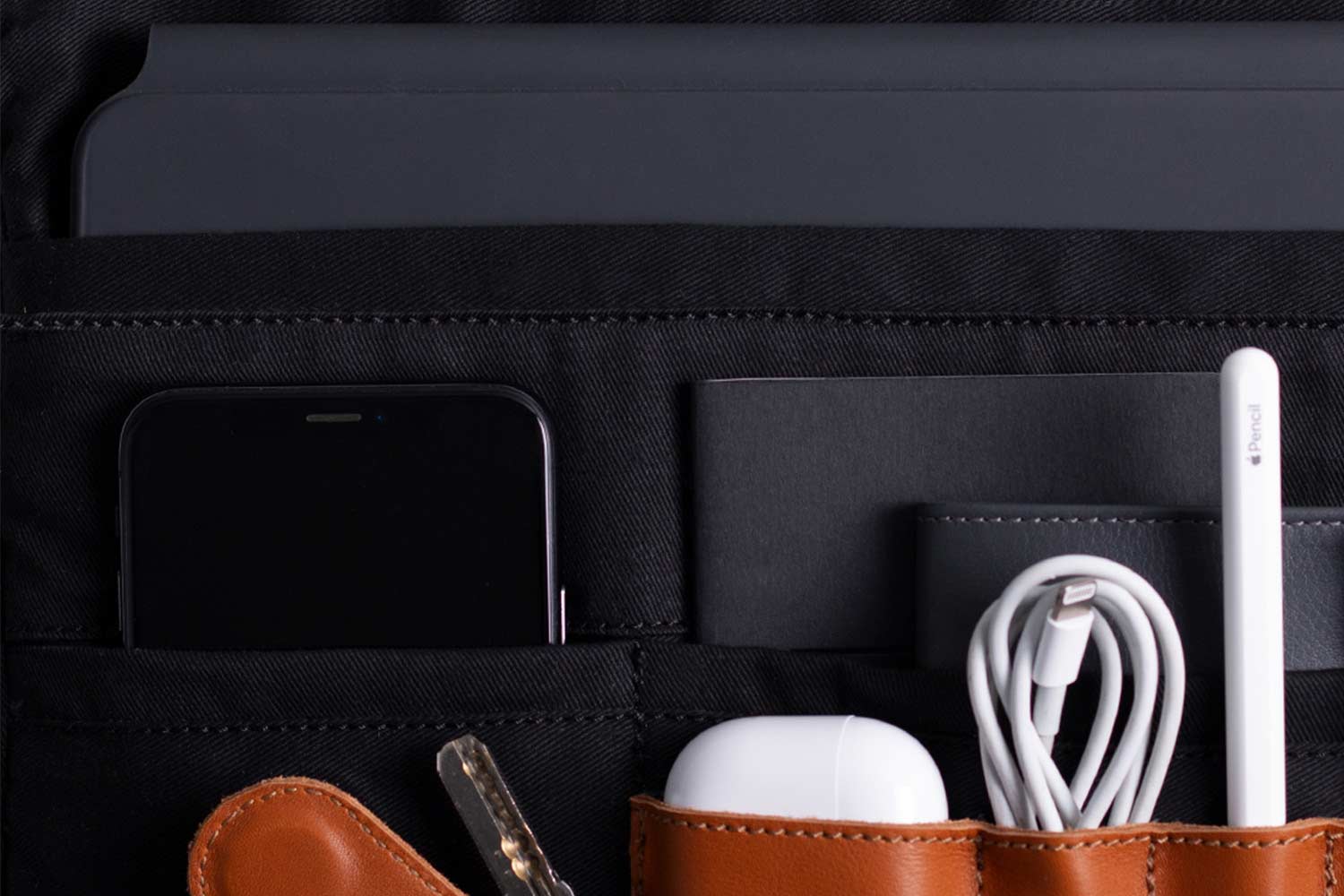 Leather Messenger Bag for iPad-3