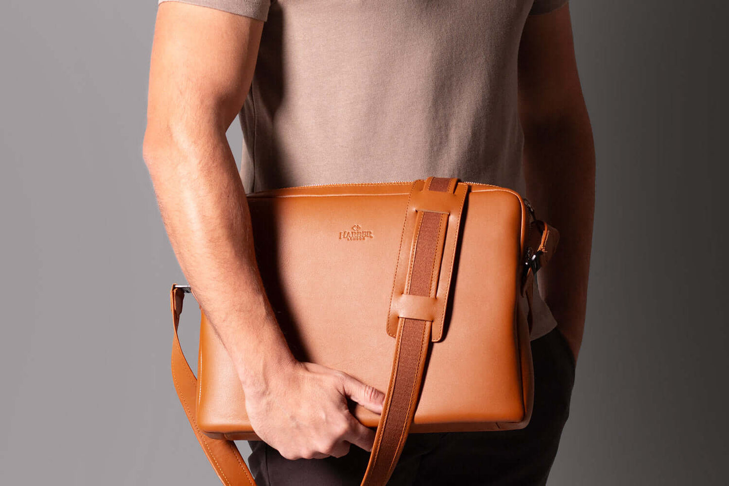 Leather Messenger Bag for MacBook-2